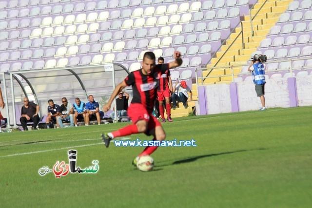 فيديو : الحسم النهائي ينتقل الى ارض الناصرة يوم الثلاثاء بعد التعادل 1-1 واكثر من 4500 مشجع ساند الفريق القسماوي 